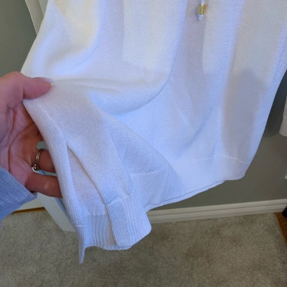 NWOT MICHAEL Michael Kors Long Sleeve White Sweater Dress - Picture 2 of 6